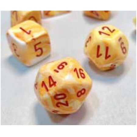 Time2Play Festive Sunburst & Red Dice - Set of 7 TI3296839